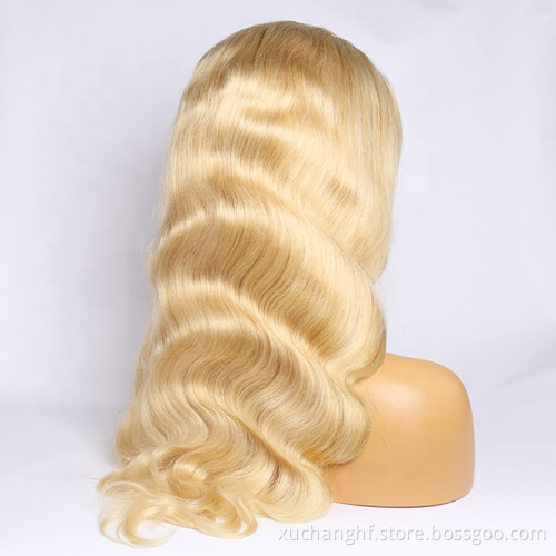 180% Density Raw Virgin Indian Hair 13X6 613 Blonde Body Wave HD Transparent Lace Frontal Human Hair Wigs for Black Women